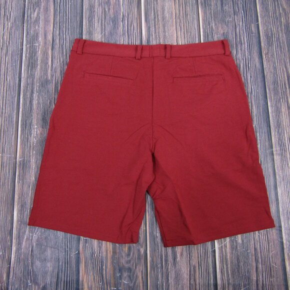 Swet Tailor NEW NWT Mens 34 Red Everyday Chino Shorts Athletic Golf - Picture 5 of 6